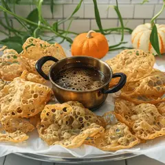 Deliciosas hojuelas, receta de la abuela, crujientes y doradas, listas para mojar en un rico sirope.