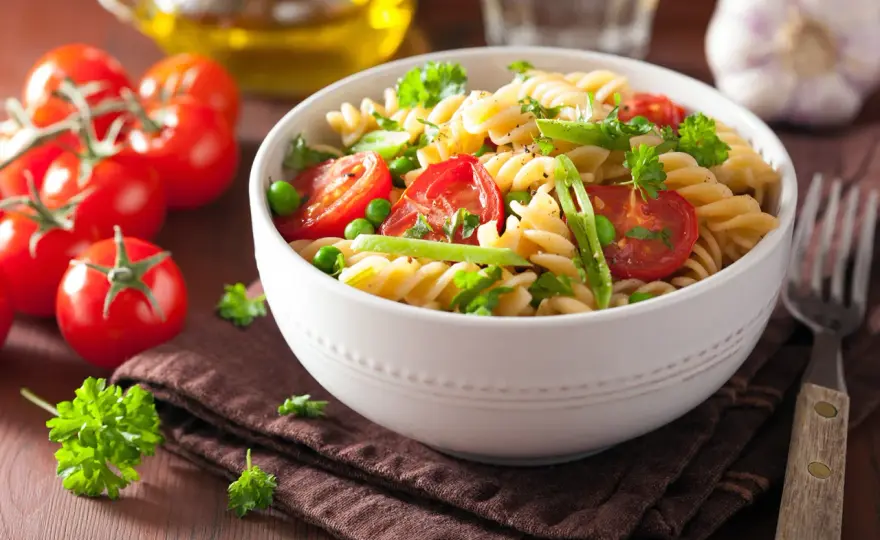 Pasta con verduras - El secreto para que quede sabrosa y al dente