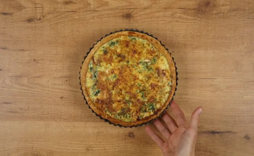 Quiche de espinacas - Claves para una masa crujiente y firme