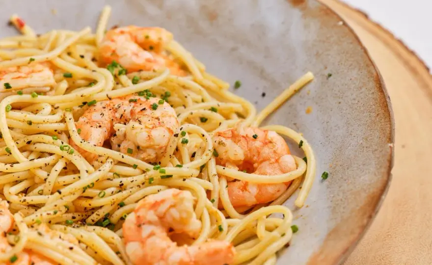 Espaguetis con gambas - El secreto para una pasta sabrosa y jugosa
