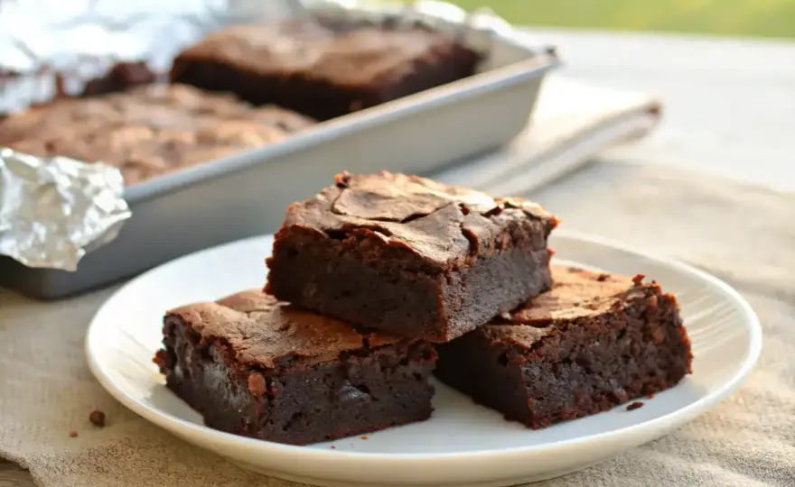 Brownie sin gluten - El secreto para una textura húmeda y perfecta