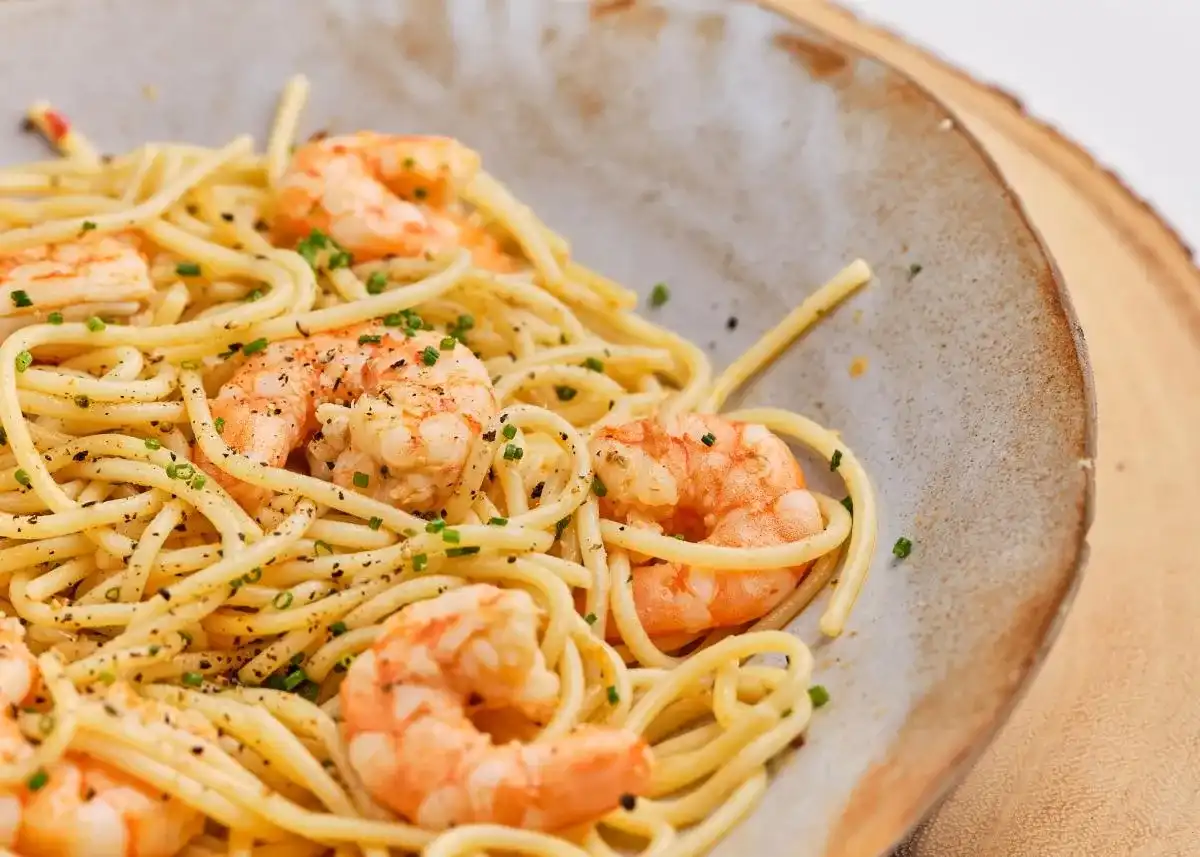 Espaguetis con gambas - El secreto para una pasta sabrosa y jugosa