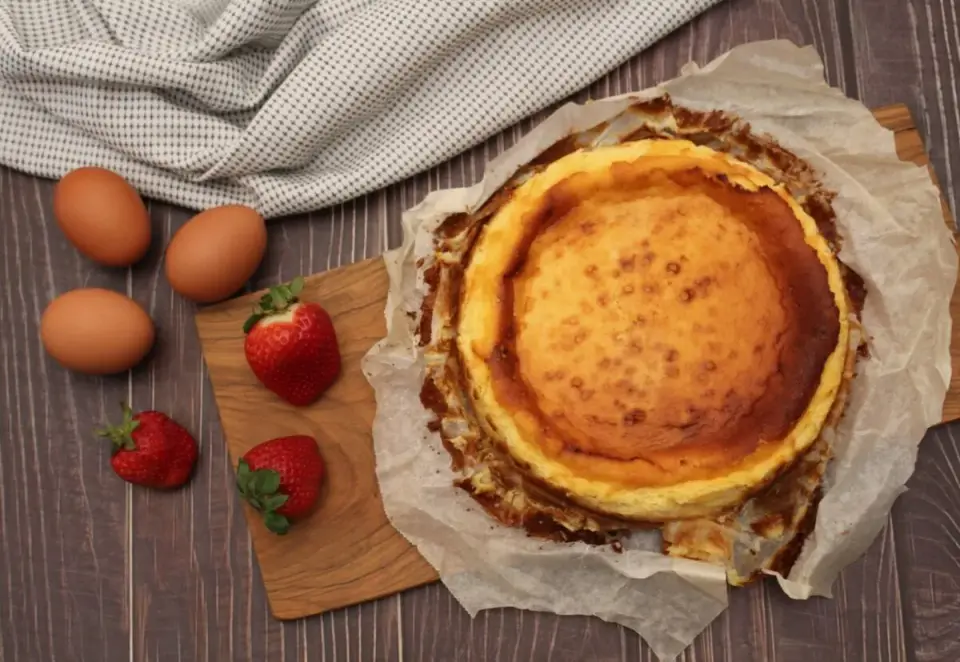 Tarta de queso vasca cremosa, el truco para acertar